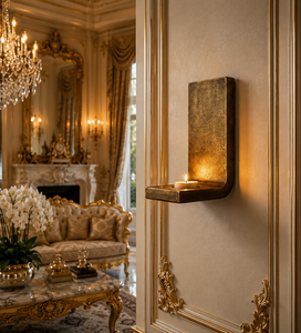 Crystal Venetian Baroque Luxury <b>Wall</b> <b>Sconce</b> Decorative <b>Wall</b> <b>Light</b> with Ornate Mirror Detailing Elegant Brass Arms crystal handle - Product Image 5
