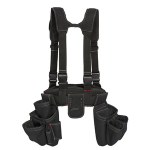 Heavy Duty <b>Carpenter</b> <b>Tool</b> Belt With Adjustable Shoulder Straps And Multiple Pockets For Construction <b>Tools</b> - Product Image 4