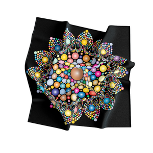 European American Women Silk <b>Square</b> <b>Scarf</b> Adult Digital Print Pattern Reversible Breathable Daily Wear All Seasons Fashion - Product Image 6