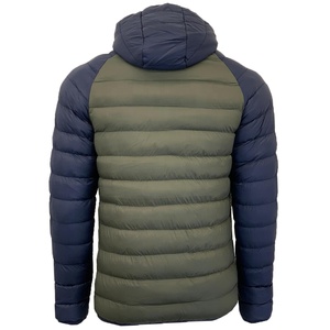 GENERSA SPORTS New Fashion Hot Sale Plus Size <b>Men's</b> Winter Hooded Bubble Puffer Outdoor Quilted <b>Jacket</b> Stand Collar Front Logo - Product Image 2