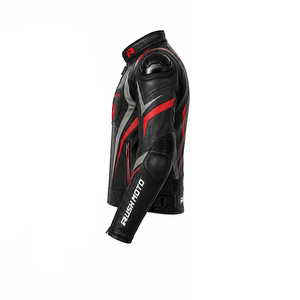 Chaquetas de Motocicleta de Verano para Hombre, Tallas Grandes, Personalizadas, de Cuero, con Estampado Digital, Impermeables, Transpirables y Anti-UV - Product Image 3