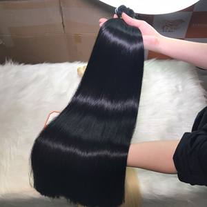 Extensions de cheveux Remy à prix avantageux, tissage droit, 8 à 34 pouces, double trame à la machine, pour les entreprises - Product Image 3