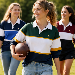 Wholesale Women's Rugby Top Custom Manufacturer Direct - OEM Women's Rugby Jerseys Bulk Wholesale Supplier Factory - Product Image 6