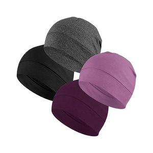 Headshion 100% Cotton Skull Caps Beanie Sleeping Hats for Men Women Lightweight, Soft & Breathable Skully <b>Head</b> <b>Cover</b> - Product Image 2