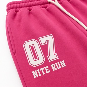 <b>Pink</b> <b>Men's</b> Flared Sweatpants Digital Graphic Printed Midweight Knitted Jogger <b>Trousers</b> Custom OEM Casual Wear - Product Image 3