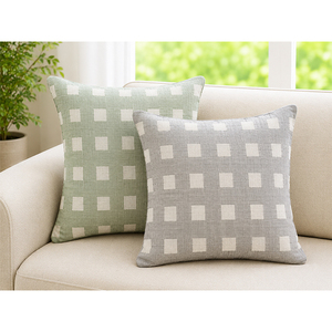 Linen Yarn Dyed Geometric <b>Cushion</b> <b>Cover</b> | Eco-Friendly Linen Woven <b>Cushion</b> <b>Cover</b> for Home Decoration - Product Image 3