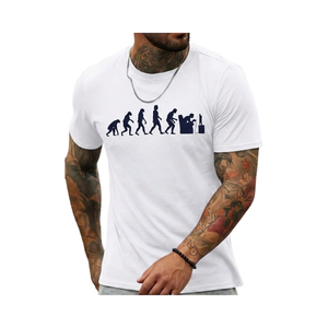 เสื้อยืดพิมพ์ลายลำลองผ้าเจอร์ซีย์คอตตอน 100% ระบายอากาศได้ดี น้ำหนัก 230 กรัม แขนสั้น แบบเรียบ สำหรับผู้ชาย สินค้ามาใหม่ ขายดี - Product Image 3