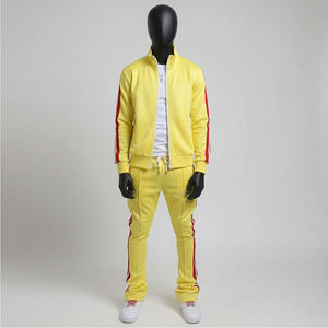 Ensemble de survêtement en coton respirant et coupe-vent pour homme, écologique, deux pièces, coupe classique, streetwear - Product Image 3