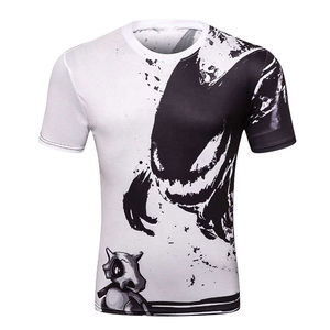 T-shirt respirant sublimé pour homme, imprimé intégral avec motifs variés, idéal pour les boutiques de vêtements européennes tendance - Product Image 5