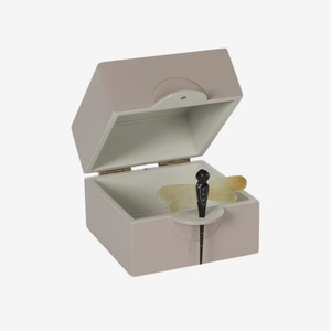 Viet Nam <b>Lacquerware</b> Home Decor Set Dragonfly Inlay Jewelry Case and Tissue Box Luxury Sustainable Handicraft for Export - Product Image 2