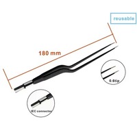 Pince électrochirurgicale bipolaire électrique portative réutilisable Regal Impex en acier inoxydable, certifiée CE Classe I, à branchement direct pour la chirurgie