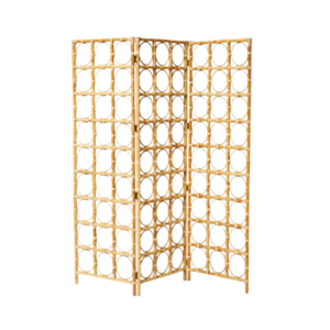 Separadores de ambientes de ratán hechos a mano estilo rústico para dormitorio, biombos de Vietnam. - Product Image 1