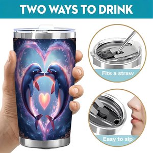 20oz Stainless Steel Tumbler Vacuum Insulated Double Wall Durable <b>Reusable</b> Office Daily Drinking <b>Cup</b> - Product Image 5