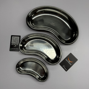 Bandeja Renal de Acero Inoxidable Dentavex, Recipiente Médico para Vómitos, Bandeja para Instrumentos Quirúrgicos, Juego de Bandejas Reutilizables para Apósitos Hospitalarios - Product Image 1