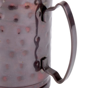 Vintage Hammered Metal <b>Mug</b> with Handle <b>Large</b> Capacity Drinkware for Dining - Product Image 3