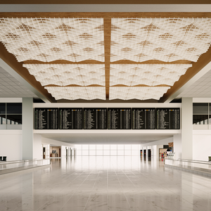 Thiết kế hiện đại Acoustic Polyester cảm thấy Trần đám mây Pet Acoustic vách ngăn Trần cho phòng khách khách sạn Hội trường kho phòng tập thể dục - Product Image 5