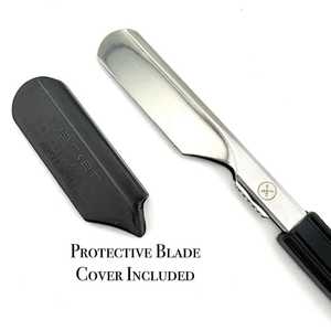 Rasoir professionnel IKZARSA pour barbier, lame en acier inoxydable, manche en plastique, lame simple, rasage du visage et de la tête, utilisation en salon de coiffure - Product Image 5