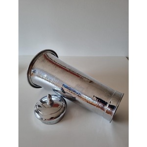 Accessoires de bar durables, shaker à cocktail en métal argenté brillant pour hôtel et bar, articles de service pour boissons et vins. - Product Image 5
