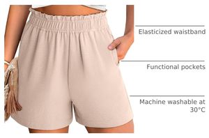 Shorts de sport athlétiques pour femmes, écologiques, respirants, taille haute, séchage rapide, évacuation de l'humidité, entraînement, fitness, course à pied, yoga, gym - Product Image 6
