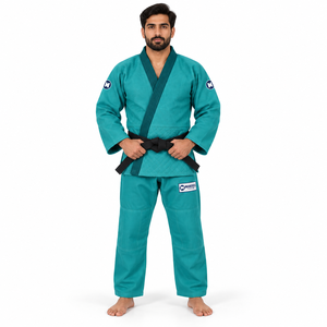 Oferta Especial: Uniforme de Judo MANGOES FASHION IJF, Conjunto de Kimono, Chaqueta y Pantalones de Sarga de Algodón Pesado de 480g, Cinturón Opcional, para Venta al Por Mayor y Personalización - Product Image 1