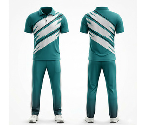 Custom Sublimation <b>Cricket</b> Uniform Set for Professional Teams | Men Women Youth <b>Cricket</b> Wears Polo Shirt and Trouser Full Team - Product Image 6