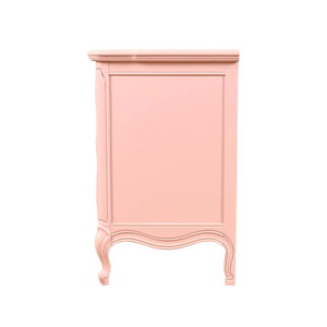 Solid Teak Wood Vintage Dresser <b>Chest</b> of Drawers Pink Classic Carved <b>Storage</b> Cabinet Bedroom Furniture Luxury Home Use - Product Image 4