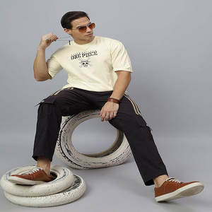 Camisetas de Algodón Grandes para Hombre y Mujer, Estilo Indio con Estampado de Buena Suerte, Tejido de Punto Destacado - Product Image 3