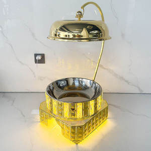 Luxury Antique Copper Chafing Dish Round <b>Buffet</b> Food Warmer Stainless Steel Interior Ornate Rope Detail Hotel <b>Server</b> - Product Image 6