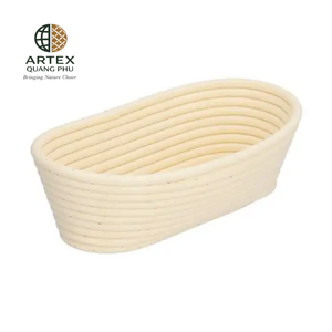 Juego de Cestas de Ratán Ovaladas Naturales para Fermentación de Pan, Banneton, Proveedor Vietnamita ARTEX QUANG PHU - Product Image 1