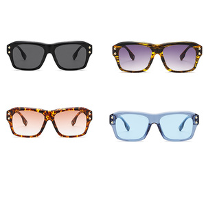 2025 Unisex Retro Fashion Tr90 <b>Sunglasses</b> Custom Luxury UV400 <b>Square</b> Glasses High Quality Fashion Glasses for Women - Product Image 6