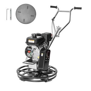Frattazzatrice Elettrica a Benzina da 24FT, 6HP, per Finitura Cemento Liscio, Frattazzatrice Elettrica per Cemento ad Alta Efficienza, Vasca Galleggiante Rinforzata - Product Image 1