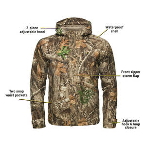 Service OEM Fabricant Faible MOQ Veste de Chasse Hiver en Toile Unie Coupe-Vent Respirante Écologique Haute Qualité Personnalisable - Product Image 3