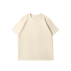 T-shirt vierge uni haut de gamme 230 GSM – Streetwear haut de gamme, couleur unie, coupe ample et décontractée – Vente chaude – T-shirts vierges à personnaliser - Product Image 2