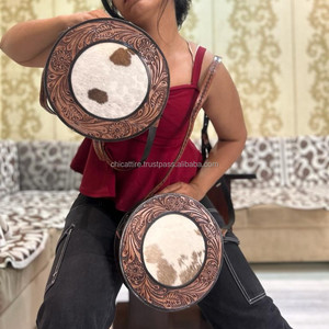 กระเป๋าหนังสำหรับโรงอาหารแบบตะวันตก & อุปกรณ์ใหม่กระเป๋าหนังแท้แบบคาดลำตัวสำหรับผู้หญิงกระเป๋าหนังวัวคุณภาพสูง - Product Image 4