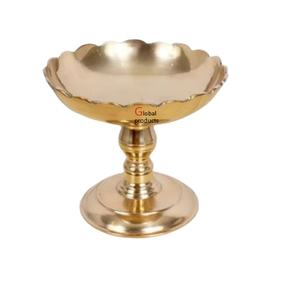 Cuenco para servir frutas y ensaladas de acero inoxidable con acabado dorado de aspecto brillante para restaurante y bar de hotel - Product Image 1