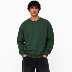 Sweat-shirt personnalisé pour homme en molleton de coton, coupe oversize, avec finition délavée, impression graphique personnalisée pour les labels de mode - Product Image 5