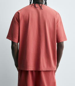 Conjunto de Camiseta y Pantalones Cortos 2026 con Lavado Ácido para Hombre, Tela de Algodón Gruesa, Conjuntos de Camiseta y Pantalones Cortos Personalizados de Algodón - Product Image 2