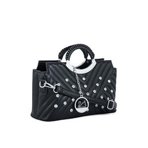 <b>Black</b> P36161 Formal <b>Evening</b> Hand <b>Bag</b> - Product Image 2