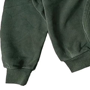 Men's Oversized <b>Zip</b>-Up Hooded Fleece Sweatshirt Solid Color <b>Pocket</b> Casual Autumn Wear Regular Fit Knitted 100% Cotton <b>Hoodie</b> - Product Image 2