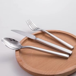 Wholesale Price Modern Design Nordic Stainless Steel <b>Dinner</b> Spoon Fork <b>Knife</b> Restaurant Dinnerware Sets - Product Image 4