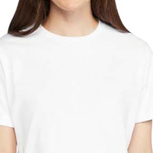 Camiseta CVC al por Mayor para Mujer, Mezcla de Algodón, Manga Corta, Cuello Redondo, Informal, Suave, Transpirable y Cómoda para Uso Diario - Product Image 3