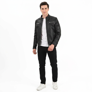 Lightweight Men Leather Jacket Best Stuff Hot Selling <b>Top</b> Trending Wholesale Rate men Leather jacket for men - Product Image 1