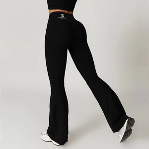 Seamless Women Fitness <b>Leggings</b> High Waist Stretch Yoga Training Pants Breathable Quick Dry Lightweight <b>Slim</b> Fit Long Sports - Product Image 2