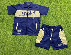 Wholesale Men's Windbreaker Short Sets Nylon Lightweight Waterproof Comfortable Size Men's Shorts Windbreaker Set - Product Image 2