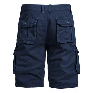 Pantalones Cortos Cargo Holgados para Hombre, Lisos, Casuales, Talla Grande, Resistentes al Viento, 100% Algodón con Bolsillos - Product Image 2