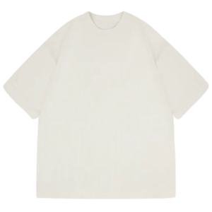 T-shirt vierge unisexe pour homme, coupe oversize, en coton, manches courtes, col rond, décontracté, uni, OEM - Product Image 1