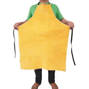 Delantal de Soldadura con Aislamiento Térmico, Delantales de Cuero Vacuno Resistentes al Fuego, Ropa de Seguridad para Soldadores, Precio al por Mayor - Product Image 4