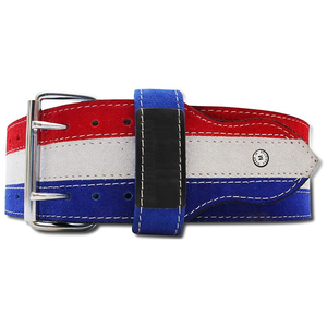 OEM Leather Weightlifting Power <b>Belt</b> with Steel Buckle, Heavy Duty Adjustable Support for Gym, Deadlift, Powerlifting - Product Image 3