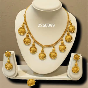 AWAIS HOUSE Collar y Pulsera de Lujo Vintage Chapado en Oro con Engaste de Garra Infinito, Estilo Hip Hop, con Diamantes, para Boda y Fiesta, Nupcial - Product Image 1