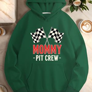 Sudaderas Casuales Estampadas de Punto para Mujer MOMMY PIT CREW, 100% Poliéster - Product Image 3